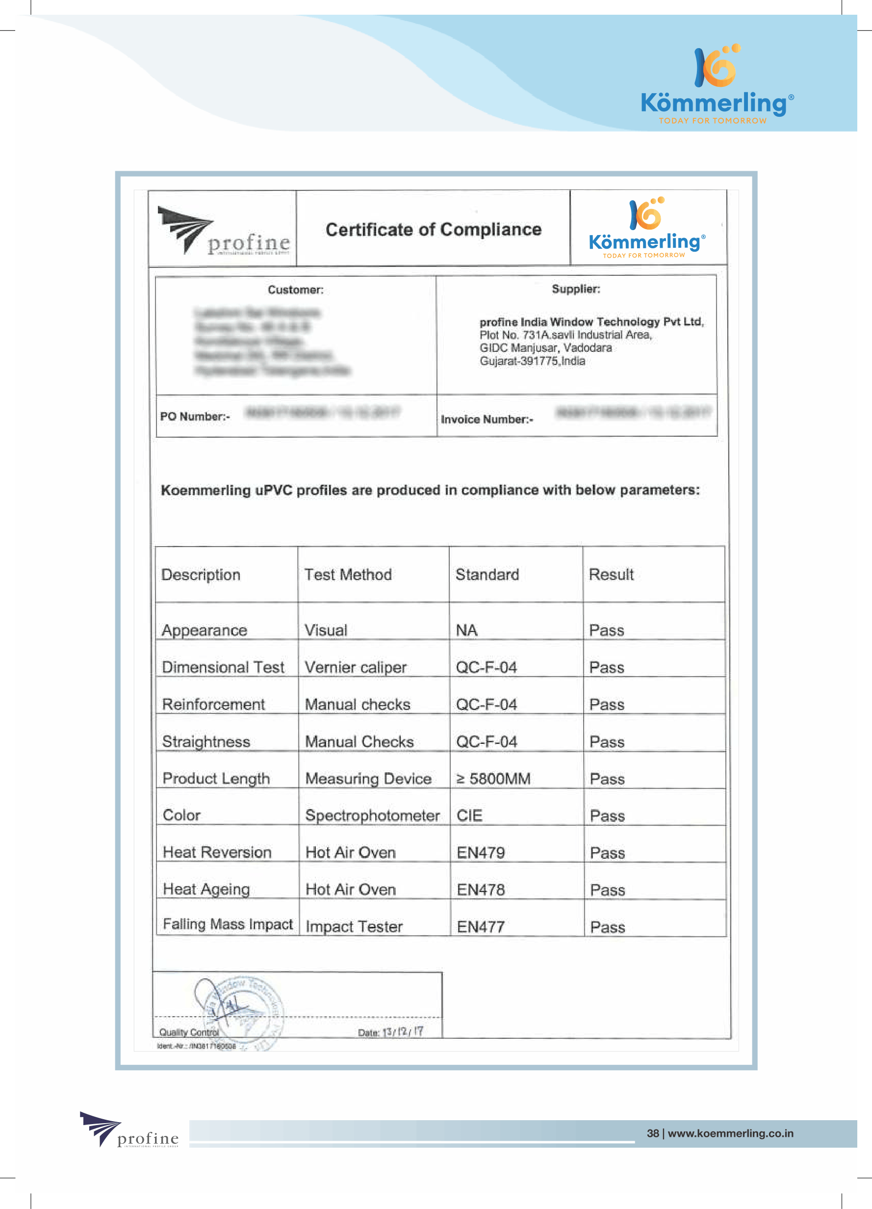 Certificate 38