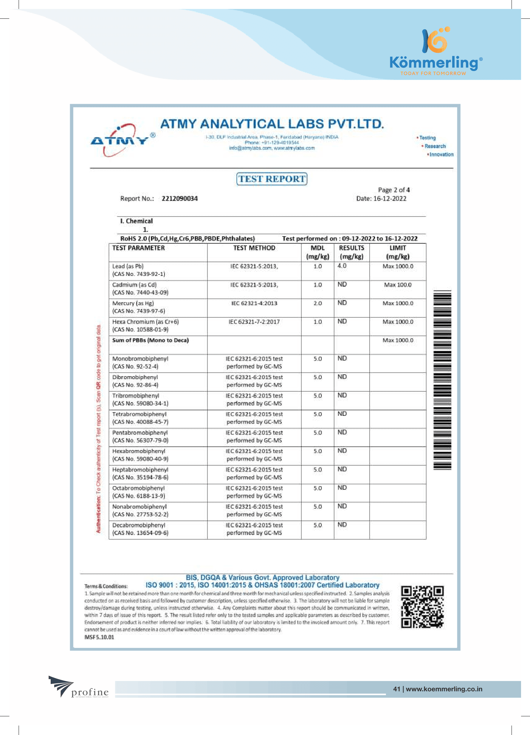 Certificate 41