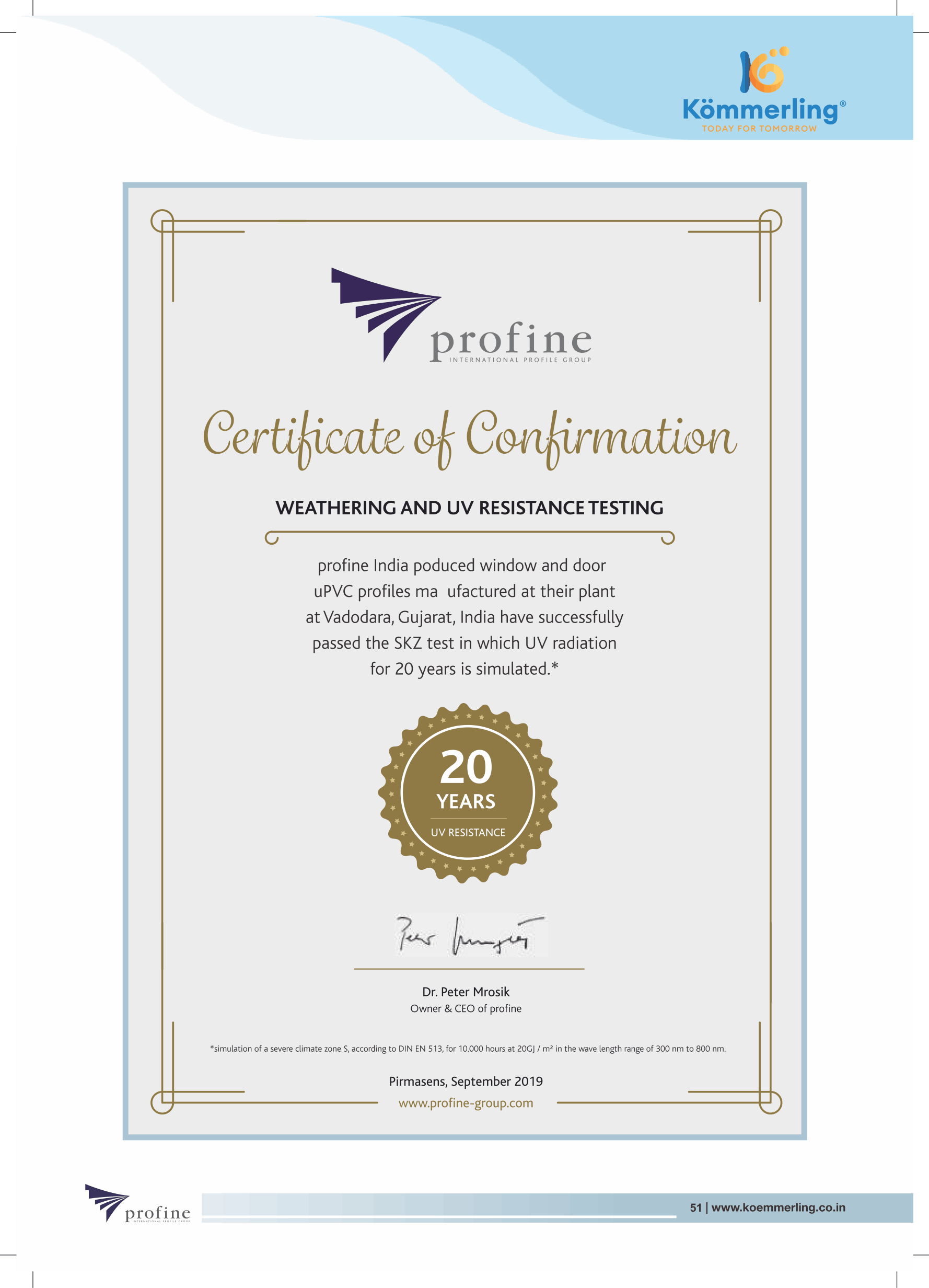 Certificate 51